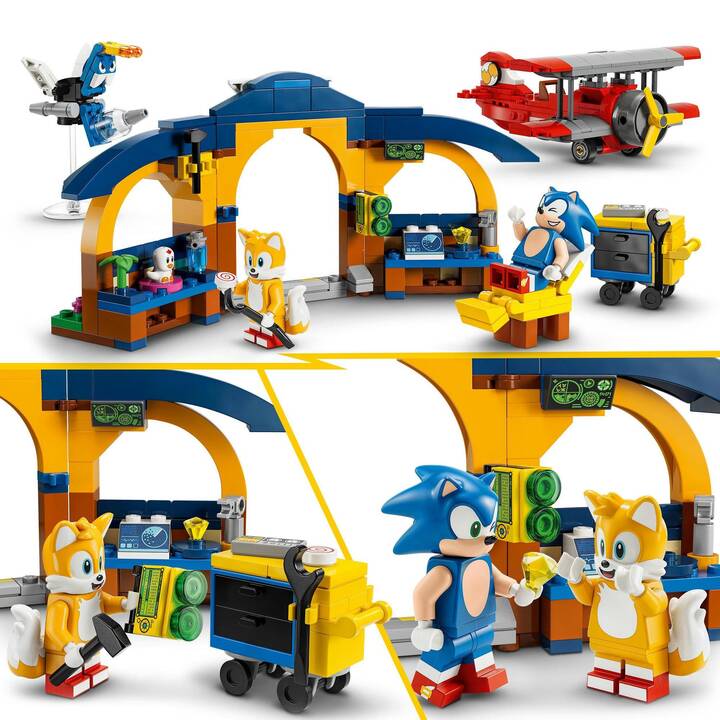 LEGO Sonic Tails‘ Tornadoflieger mit Werkstatt (76991)