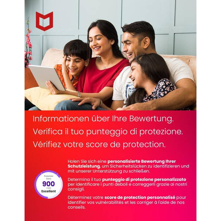 MCAFEE Total Protection (Jahreslizenz, 5x, 12 Monate, Französisch)