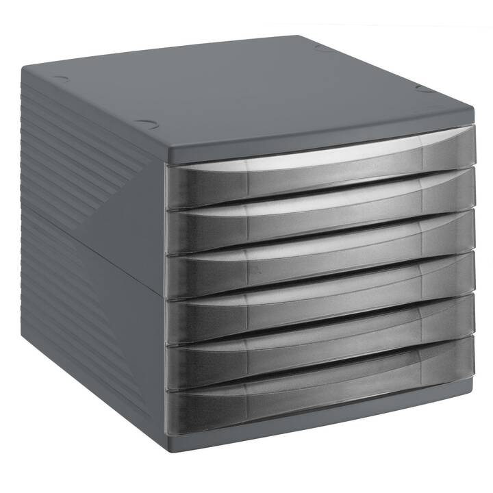 ROTHO Büroschubladenbox (28 cm  x 36.5 cm  x 25 cm, Anthrazit)