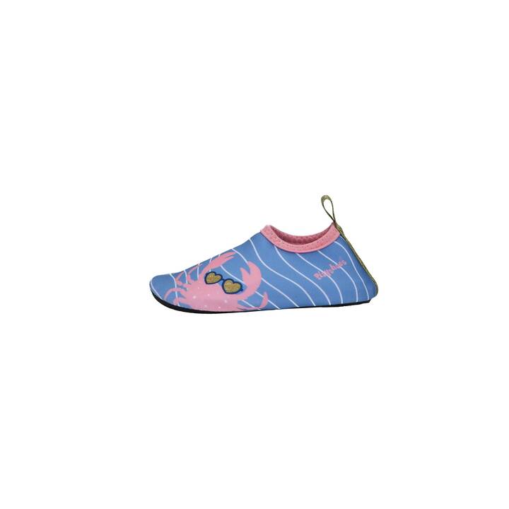 PLAYSHOES Chaussures pour enfant (18-19, Bleu, Pink)