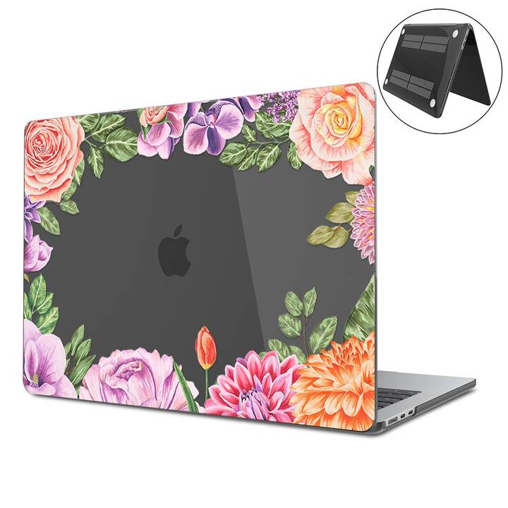 EG Hardcase (Macbook Air 15" M2 2023, Blumen, Transparent)