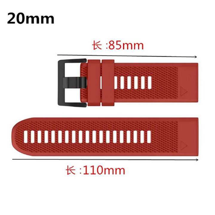 EG Armband (Garmin, fenix 5S, Rot)