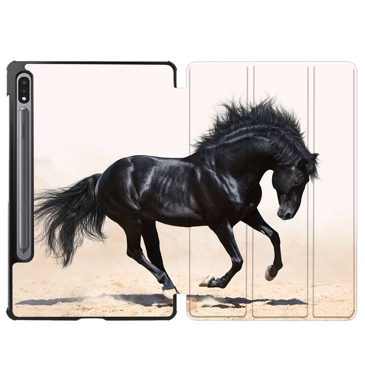 EG coque pour Samsung Galaxy Tab S8 11" (2022) - noir - cheval