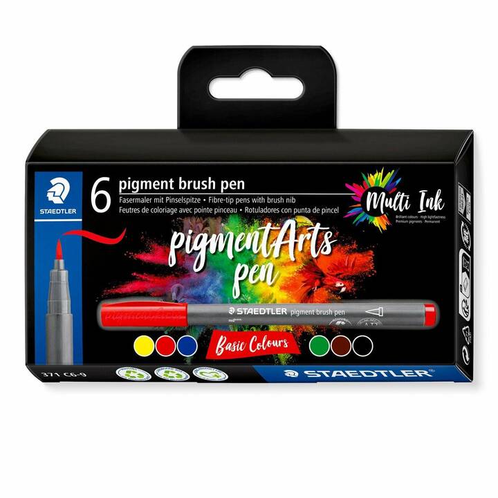 STAEDTLER 371C6-9 Traceur fin (Multicolore, 6 pièce)