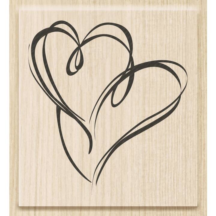 HEYDA Timbro con immagine Heartbeat (Natura, 1 pezzo)