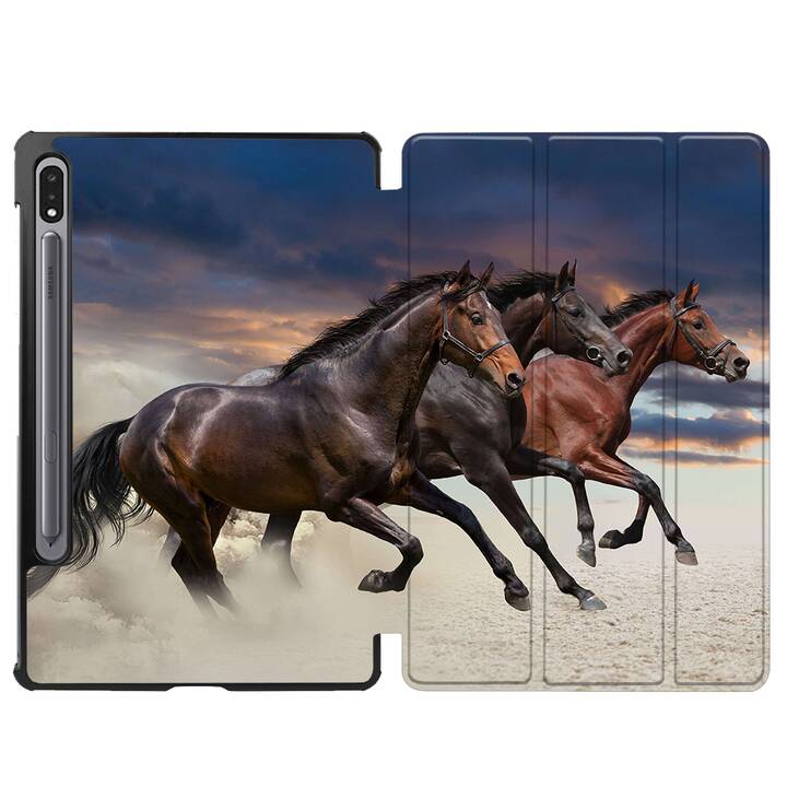 EG coque pour Samsung Galaxy Tab S8 11" (2022) - marron - cheval