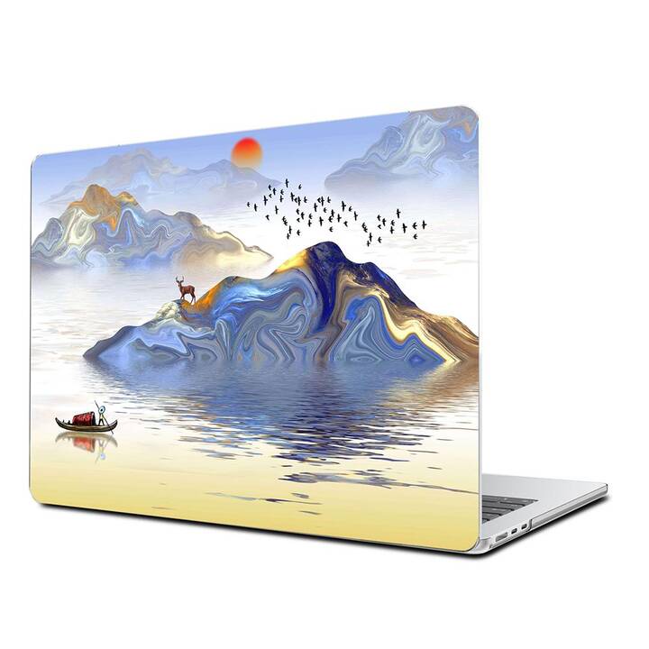 EG Hardcase (MacBook Air 13" M2 2022, Kunst, Blau)