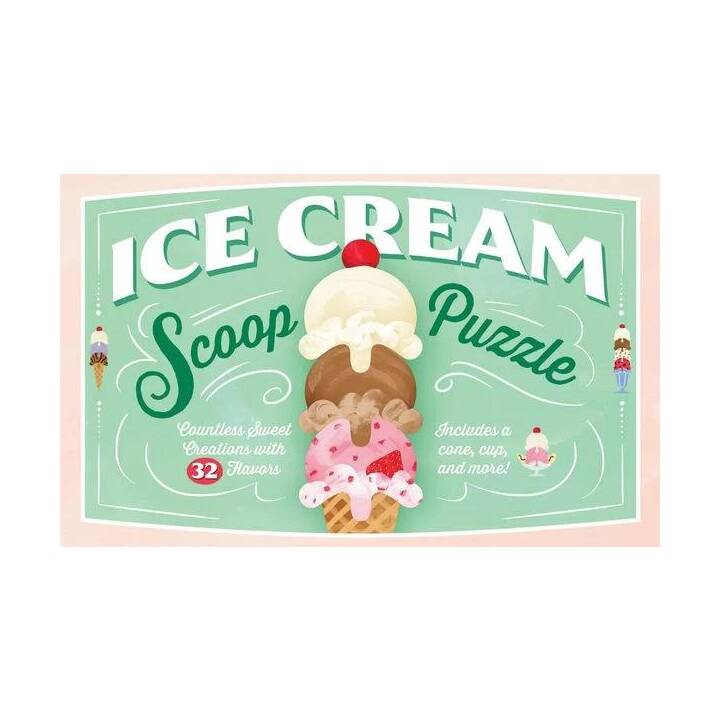 ABRAMS & CHRONICLE BOOKS Ice Cream Scoop Puzzle (21 pièce)