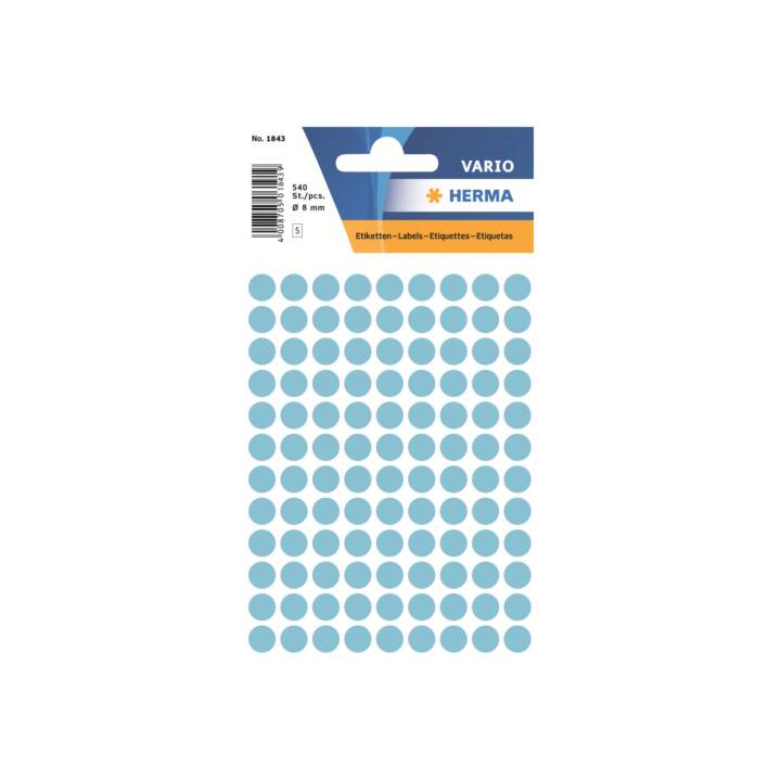 HERMA Sticker Vario (Blau, 540 Stück)