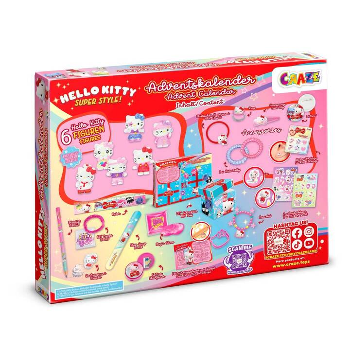 CRAZE Hello Kitty Spielwaren Adventskalender