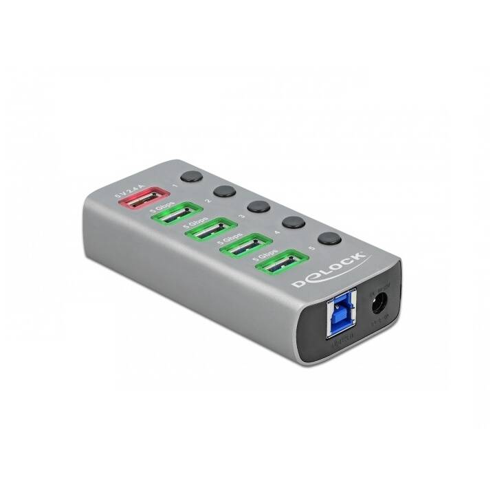 DELOCK 63263 (4 Ports, USB Typ-B, USB Typ-A)