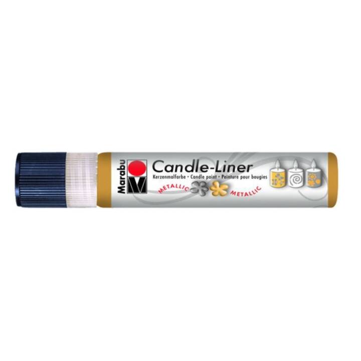 MARABU Kerzenmalfarbe Candle-Liner (25 ml, Gold, Mehrfarbig)
