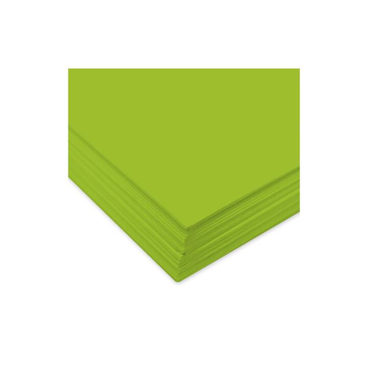 URSUS Papier à dessin de couleur (Vert clair, Vert, A4, 100 pièce)