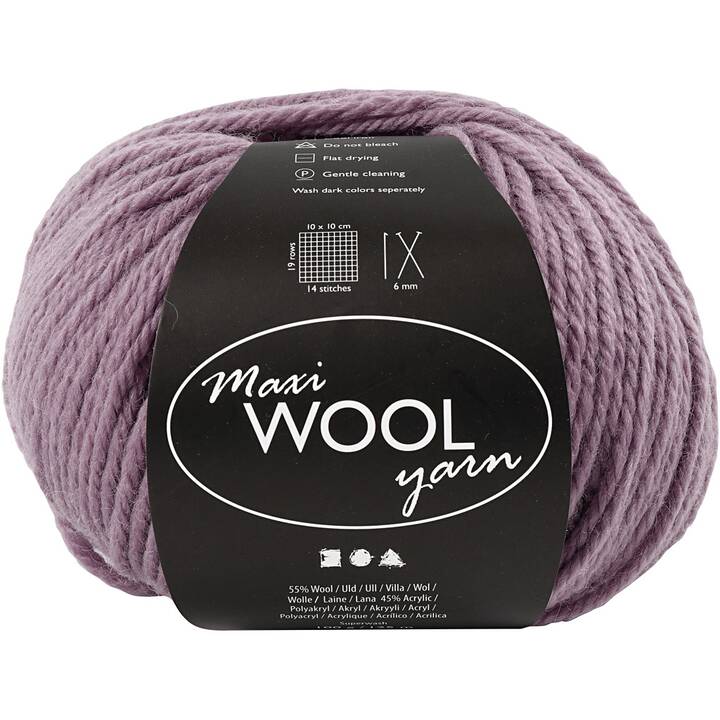 CREATIV COMPANY Wolle (100 g, Violett, Lavendel)