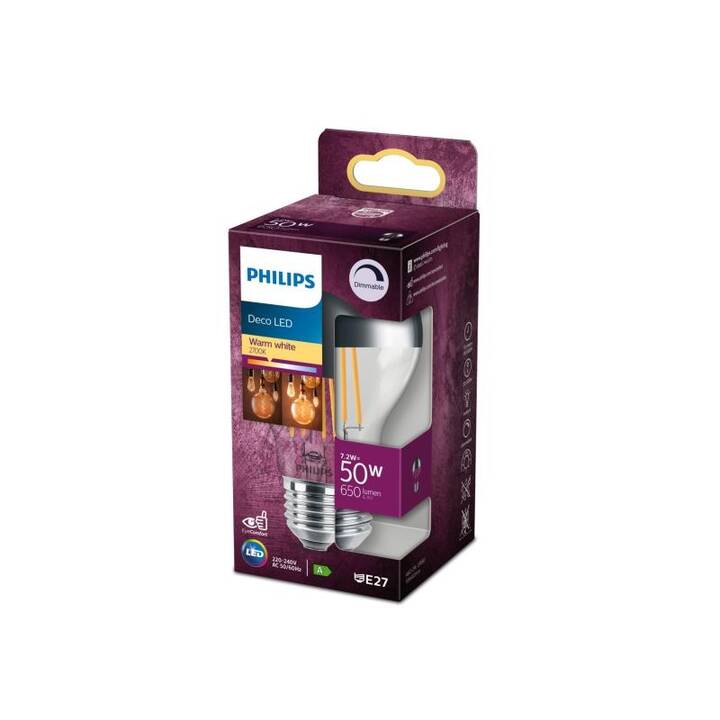 PHILIPS LED Birne (E27, 7.2 W)