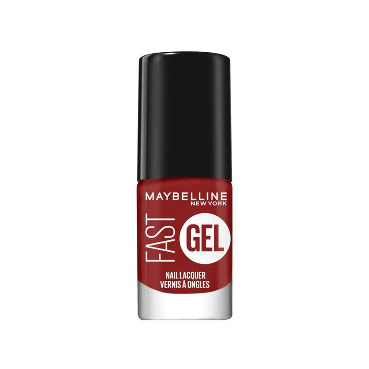 MAYBELLINE Vernis à ongles effet gel Fast Gel (12 Rebel Red, 6.7 ml)