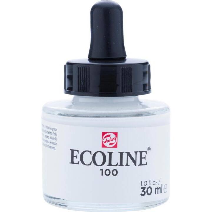 TALENS Couleur à l'eau Ecoline  (30 ml, Blanc)