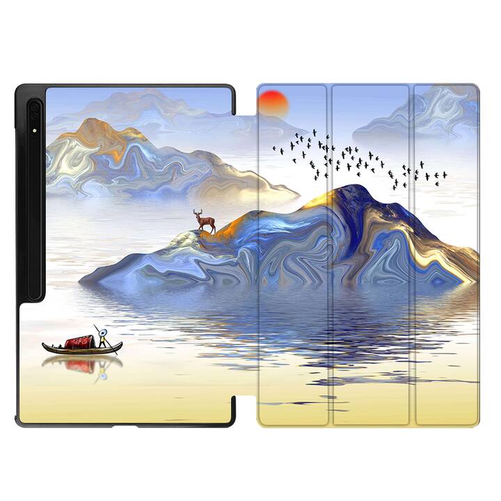 EG Hülle für Samsung Galaxy Tab S8 Ultra 14.6" (2022) - Bunt - Malerei