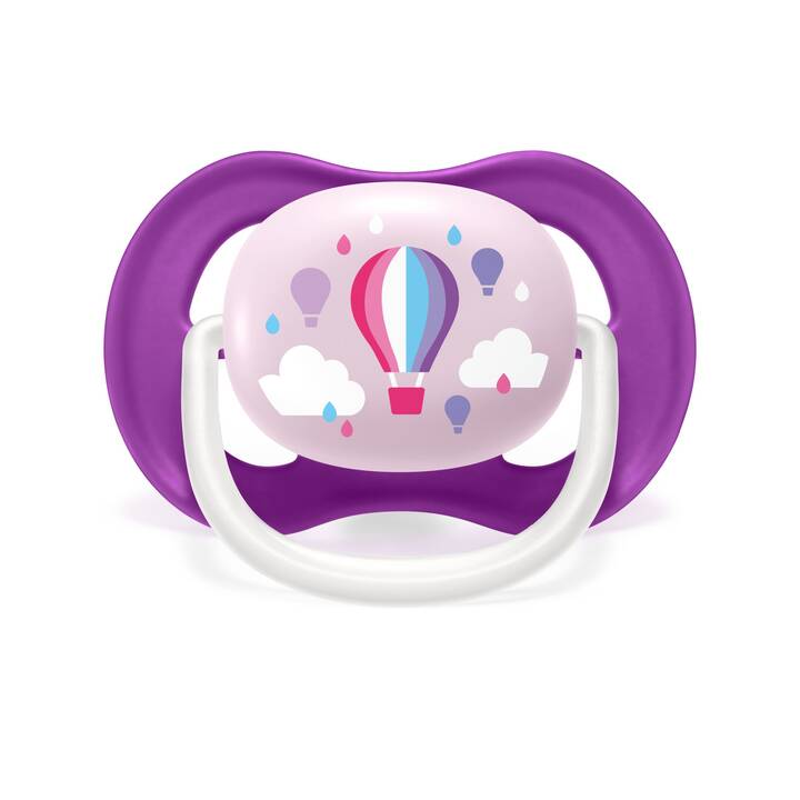 PHILIPS AVENT Nuggi Ultra Air Happy (Pink, Violett, 6 M - 18 M)