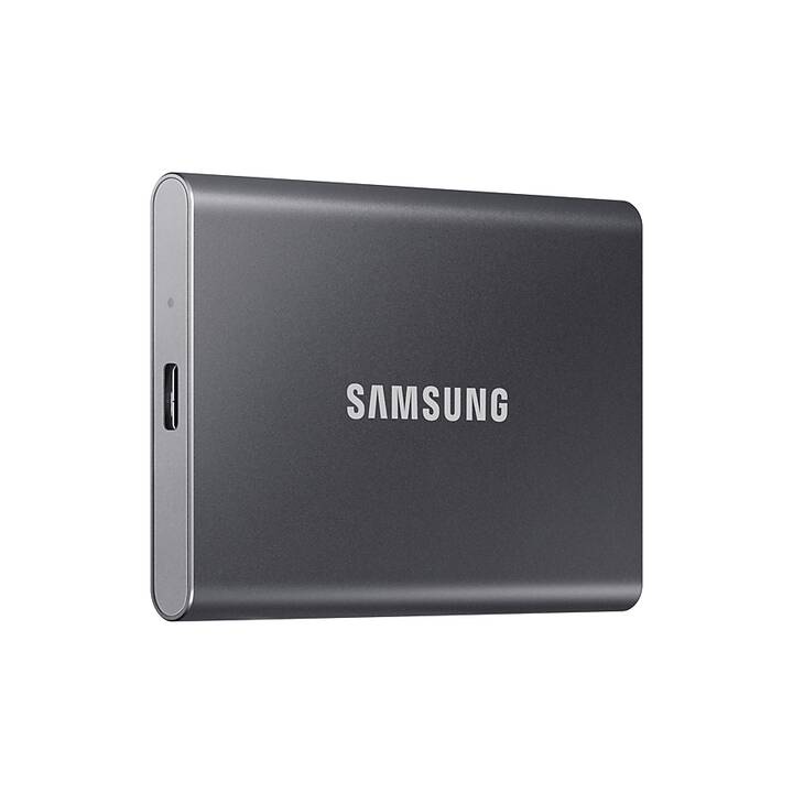 SAMSUNG Portable SSD T7 (USB de type C, 1000 GB, Gris titane, Gris)