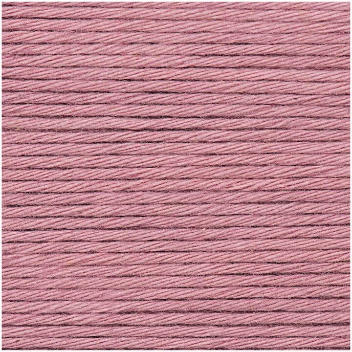 RICO DESIGN Laine Creative Cotton Aran (50 g, Mauve, Pink)