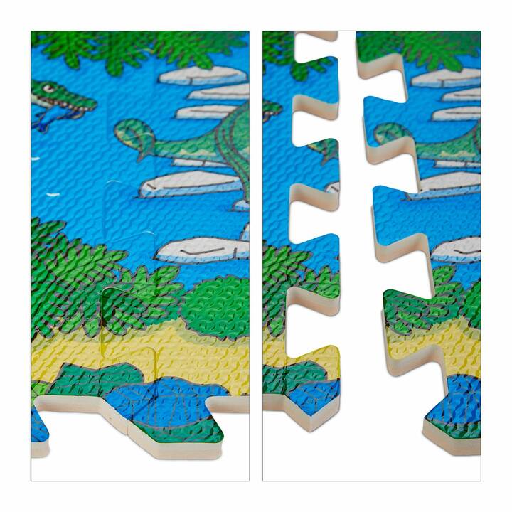 RELAXDAYS Tapis puzzle (Animal, 31 x 31 cm)