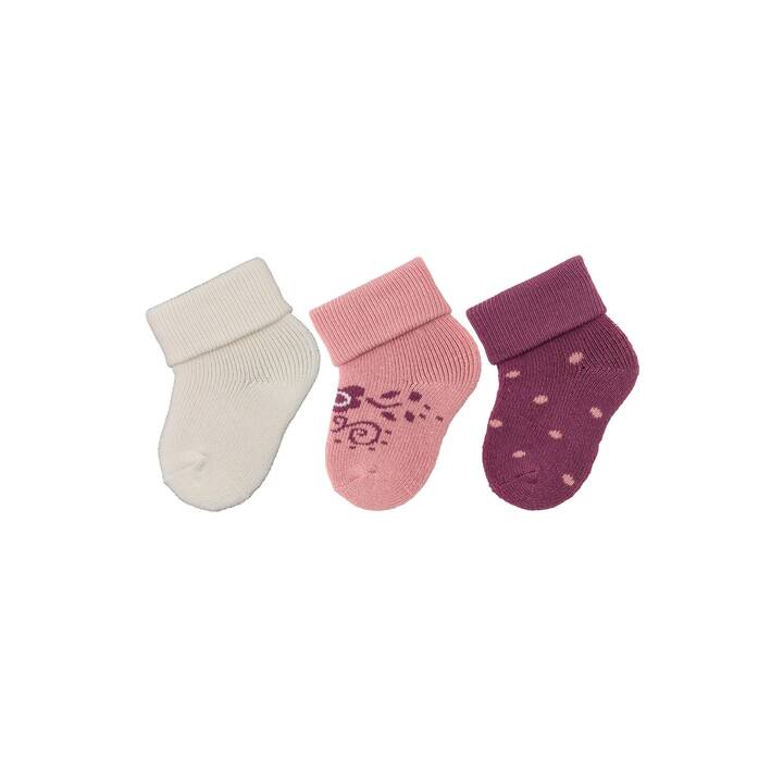 STERNTALER Babysocken (Einheitsgrösse, Ecru, Bordeaux, Weiss)