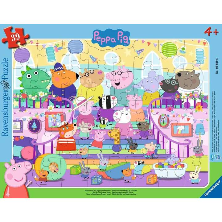 RAVENSBURGER Peppa Pig Tiere Puzzle (39 Stück)