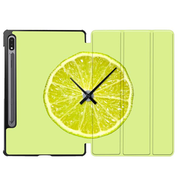 EG Flip cover pour Samsung Galaxy Tab S7 FE 12.4" (2021) - jaune citron