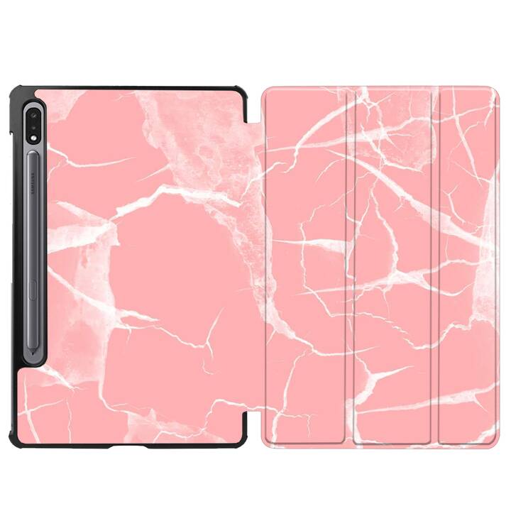 EG coque pour Samsung Galaxy Tab S8 11" (2022) - rose - marbre
