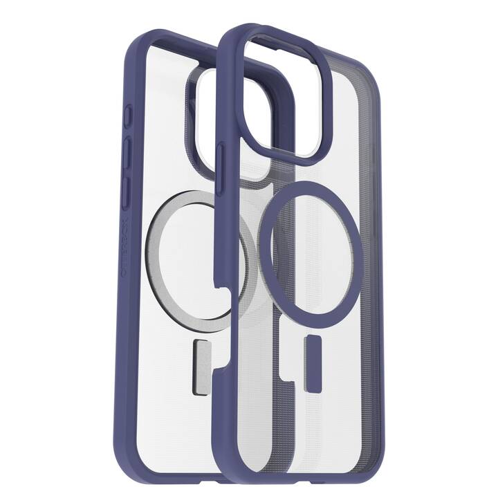 OTTERBOX Backcover MagSafe React Series (iPhone 16 Pro Max, Bicolore, Transparente, Blu)