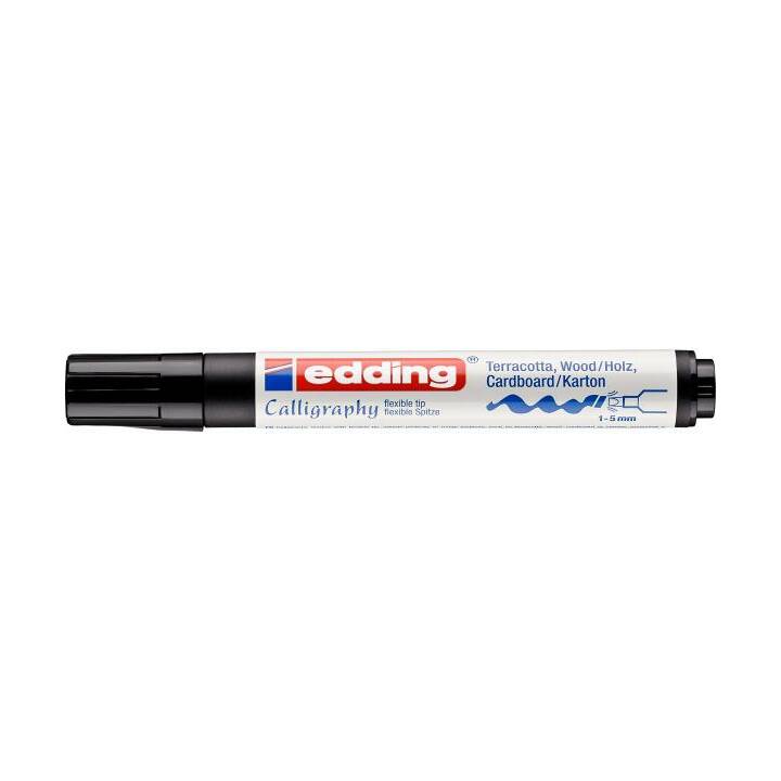 EDDING Permanent Marker (Schwarz, 1 Stück)