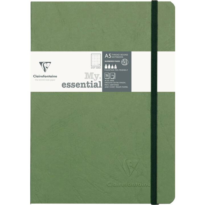 CLAIREFONTAINE Taccuini Age Bag My Essential (A5, Rigato, Punti)