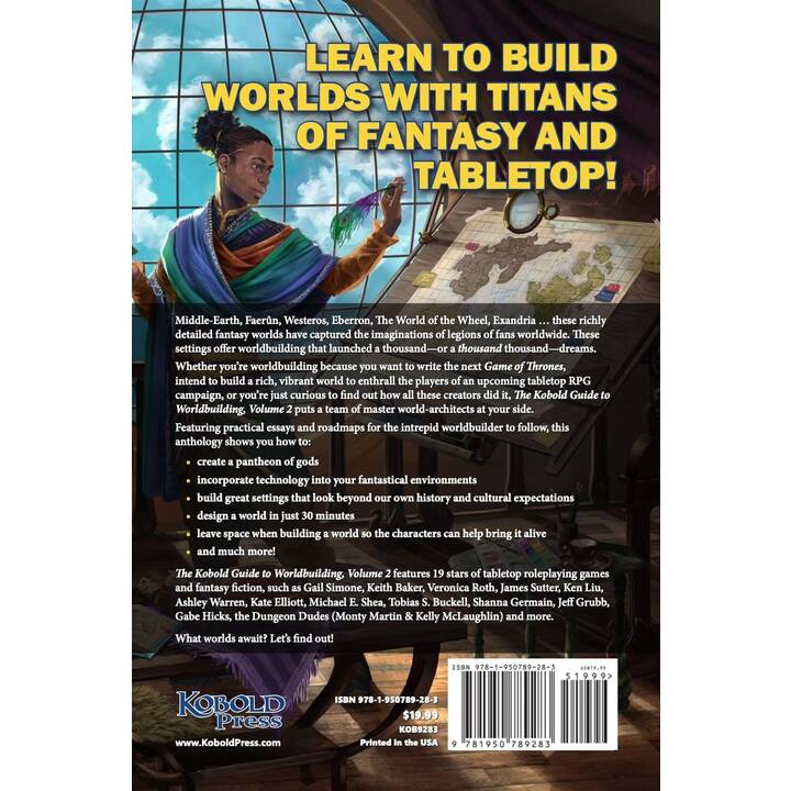 KOBOLD PRESS Livret de règles Kobold Guide to Worldbuilding, Volume 2 (EN, Universel)