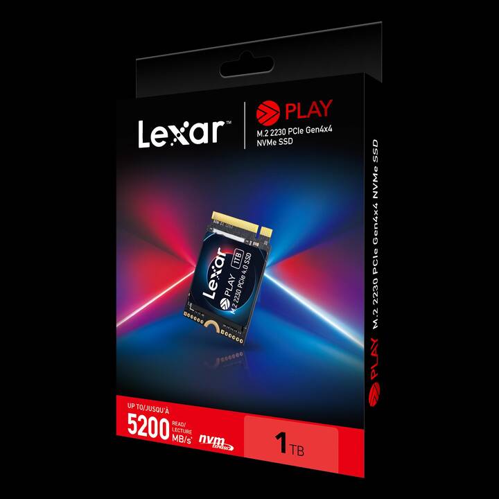 LEXAR Play (PCI Express, 1000 GB, Nero)