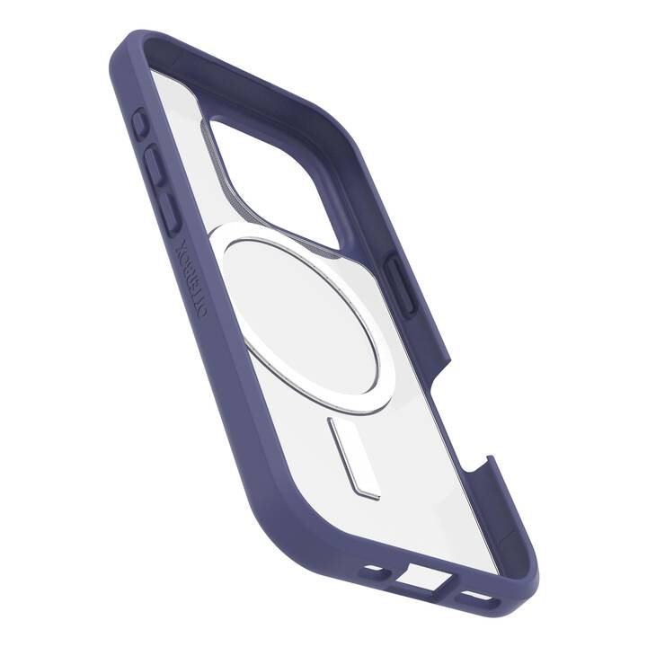 OTTERBOX Backcover MagSafe React (iPhone 16 Pro, Transparent, Bleu)