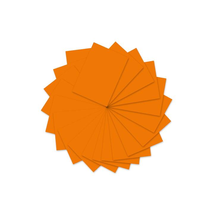URSUS Tonzeichenpapier (Orange, A4, 100 Blatt)