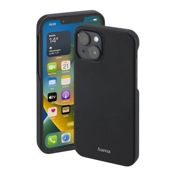 HAMA Backcover Finest Sense (iPhone 14 Plus, Schwarz)