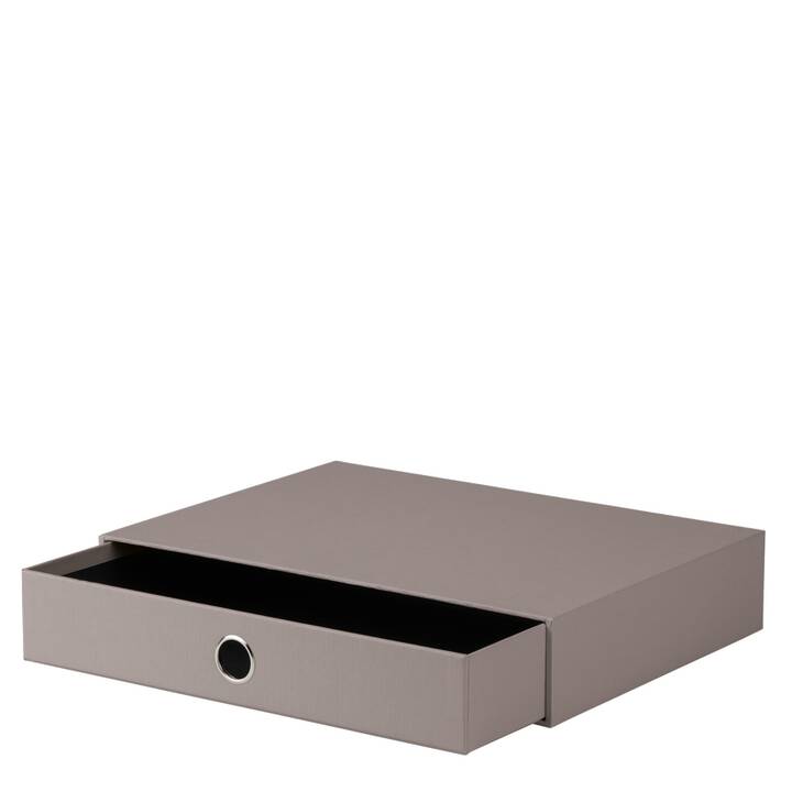 RÖSSLER PAPIER Büroschubladenbox S.O.H.O. (A4, 335 mm  x 65 mm, Graubraun)