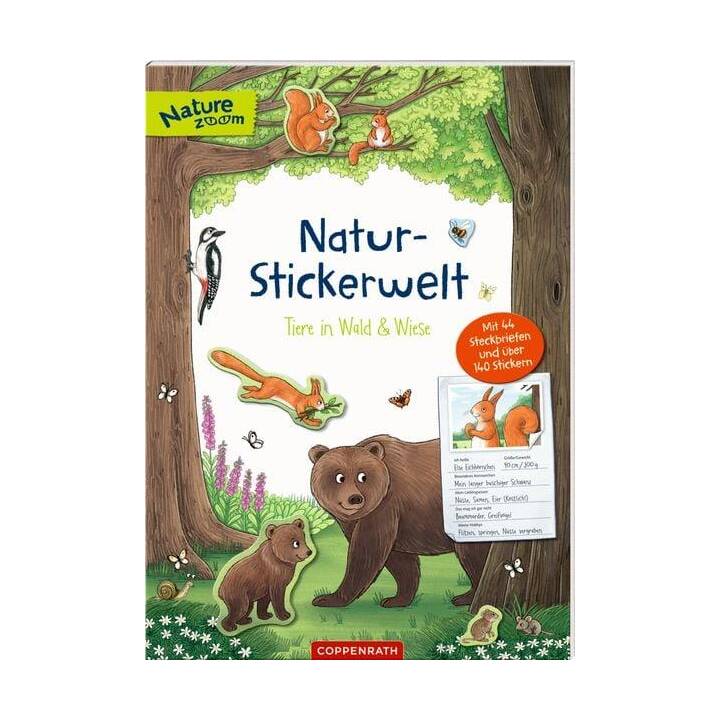 Natur-Stickerwelt: Tiere in Wald und Wiese