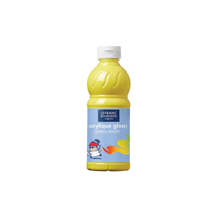LEFRANC BOURGEOIS Acrylfarbe Glossy (500 ml, Gelb)