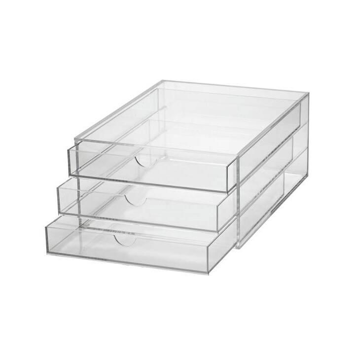 MAUL Büroschubladenbox (A4, 32.0 cm  x 24.0 cm  x 13.5 cm, Transparent)