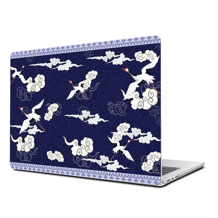 EG Coque rigide (MacBook Air 13" M3 2024, Oiseaux, Bleu)