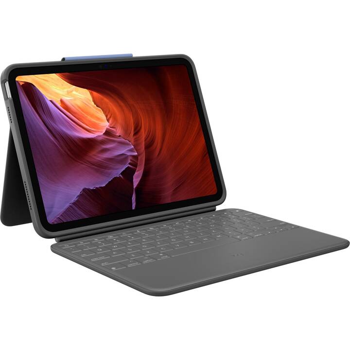 LOGITECH Rugged Type Cover / Tablet Tastatur (10.9", 10.2", Graphit)