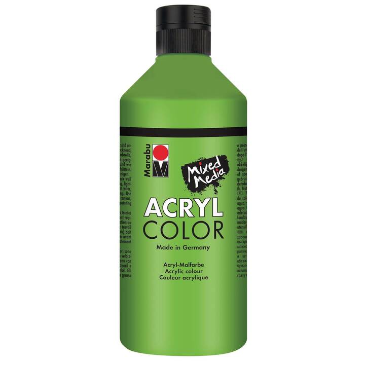 MARABU Couleur acrylique (500 ml, Vert clair, Vert)