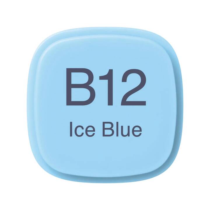 COPIC Grafikmarker B12 Ice Blue (Blau, 1 Stück)
