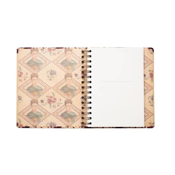 TH PRODUCTS Carnets Frida Kahlo Premium (A5, En blanc)