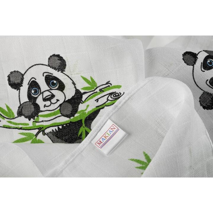 MAKIAN Tissu en coton (Panda)