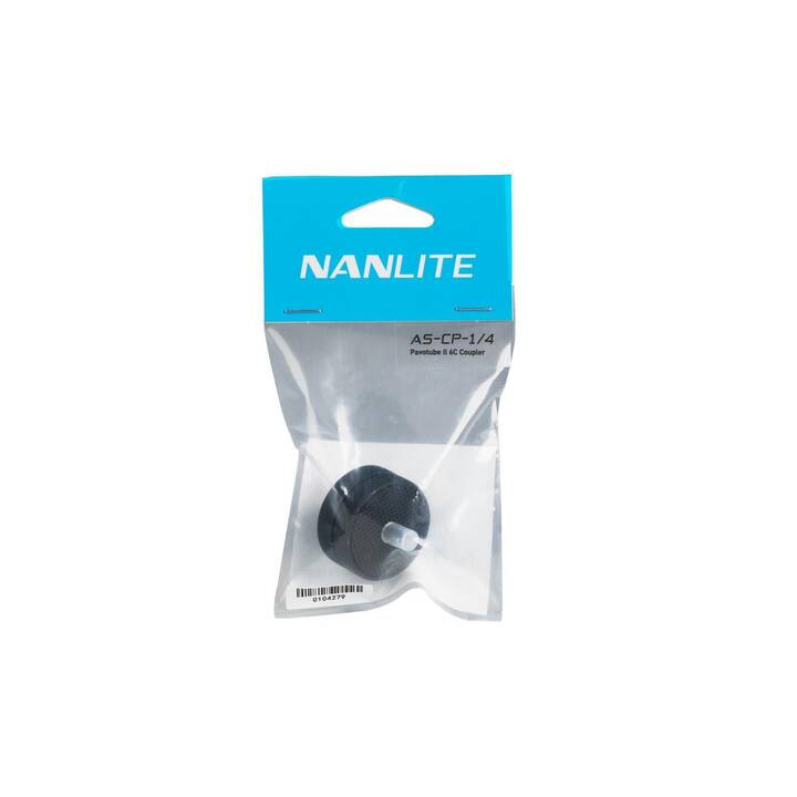 NANLITE Koppler AS-CP-1/4 Verbindungsstück (Schwarz, 3.7 cm x 2 cm)