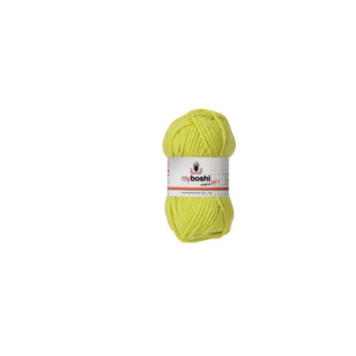 MYBOSHI Wolle Nr. 1 Avocado 114 (50 g, Gelb)